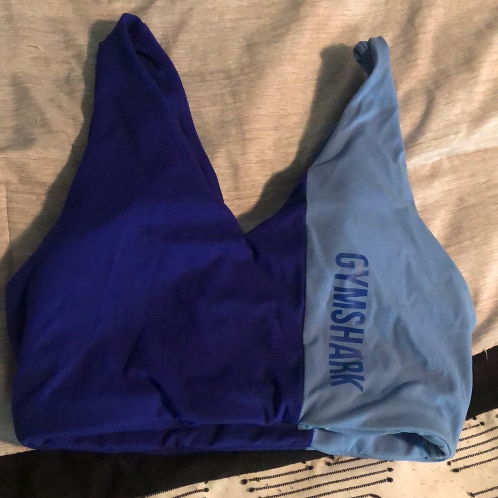 gymshark color block sports bra